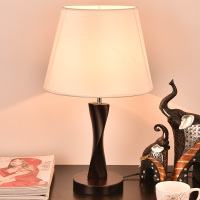 简约现代新中式木质创意时尚床头灯台灯卧室床头婚庆客厅装饰台灯