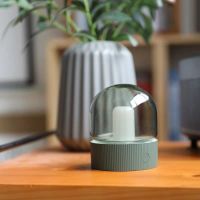 创意呼吸氛围灯卧室温馨伴睡床头灯怀旧复古玻璃小夜灯usb可充电