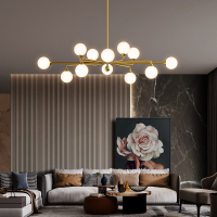北欧吊灯客厅灯简约现代大气餐厅吊灯创意个性2020年新款魔豆灯具