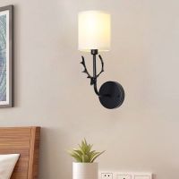 北欧现代简约床头鹿角壁灯卧室过道楼梯个性创意客厅背景墙客厅灯