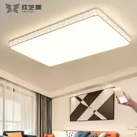 超薄长方形led吸顶灯大气客厅灯现代简约鸟巢卧室灯铁艺书房灯饰