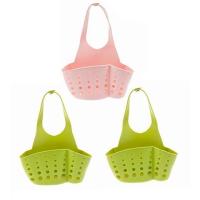 置物架厨房用品袋收纳架厨房收纳水龙头水槽沥水好帮手]架篮水池|[绿色+绿色+粉色]3个