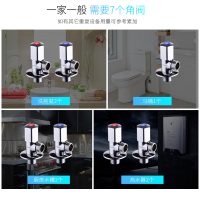 三角阀全铜冷热水阀门开关止水阀家用水龙头热水器马桶八字阀