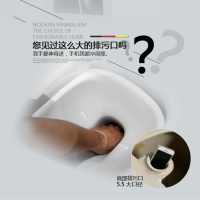蒙娜丽莎家用抽水马桶坐便器超漩虹吸式坐厕节水雪花座便器卫生间