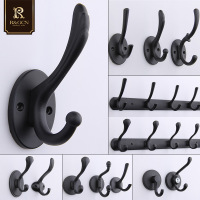 北欧黑色金属挂钩单钩鞋柜挂衣钩单个衣服壁挂墙壁衣柜打孔衣帽钩
