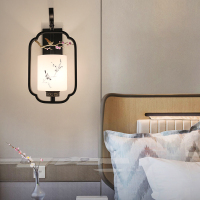 新中式壁灯客厅卧室床头灯现代墙壁灯酒店走廊过道楼梯背景墙灯具