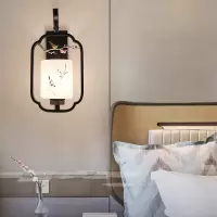 新中式壁灯客厅卧室床头灯现代墙壁灯酒店走廊过道楼梯背景墙灯具