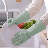 三角厨房漏水收纳筐蔬菜水果皮水槽沥水篮可挂式垃圾过滤海绵塑料|防割防烫手套绿色
