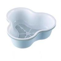 阿斯卡利菜篮子家用双层果蔬拼盘拼盘沥水篮火锅三角洗菜盆洗|小号北欧蓝