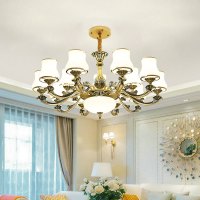 欧式吊灯客厅灯具新款锌合金现代简约餐厅灯简欧美式卧室网红灯饰