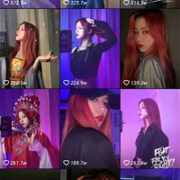 快手主播跳舞手势舞背景装饰氛围补光七彩遥控变色射灯