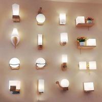 现代床头壁灯led简约创意实木木艺卧室客厅过道走廊宾馆酒店壁灯