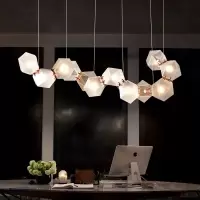 北欧艺术前台客厅玻璃吊灯led后现代个性loft简约餐厅创意吊灯具
