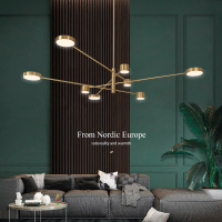 全铜北欧吊灯客厅灯具现代简约大气餐厅灯全屋灯具套餐2020年新款