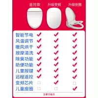 电动遥控智能马桶盖全自动家用坐便盖板即热式冲洗洁身器