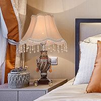 新房装饰调古怀旧床头灯浪漫欧式台灯卧室美式奢华灯温馨结婚