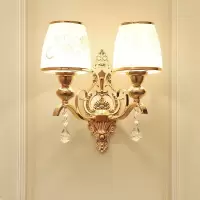 欧式创意现代简约led水晶壁灯卧室床头灯过道客厅背景墙壁灯灯具