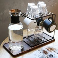 玻璃沥水家用水杯挂架咖啡杯水杯架杯子架水杯收纳杯架托盘置物架