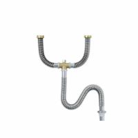 下水管配件不锈钢水槽下水厨房双槽耐高温器洗菜盆防臭防鼠咬|304双槽不带溢水不带下水器60公分