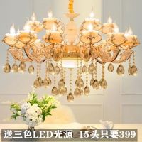 欧式吊灯客厅水晶别墅大厅家用大气复式楼灯具餐厅卧室水晶吊灯具