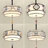 新中式单头小吊灯创意仿古灯茶室阳台灯具过道饭店茶楼火锅店灯