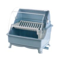 厨房装碗筷餐具收纳箱盒家用放碗沥水架半翻带盖密封防蟑螂特大号|[加大加厚]二层北欧蓝破损包赔