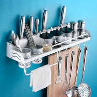 免打孔厨房置物架壁挂式用品用具架子家用大全刀架调料收纳挂架