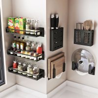 调料厨房置物架免打孔收纳架用品壁挂锅盖刀架筷子家用大全砧板架