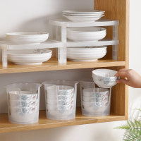 日本盘子架托餐具碗碟收纳盒碗盘架单层厨房橱柜内置小型碗架