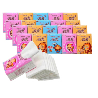 简爱手帕纸小包纸抽纸面巾纸餐巾纸迷你包便携可湿水共享纸巾|40包实惠装(买40送40)