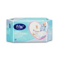 80抽装老年人清洁卫生湿巾纸瘫痪卧床护理大包老人成人湿纸巾|2包共160抽
