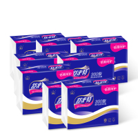 300张压花加厚卫生纸巾平板纸厕纸6包 10包 洁净厕纸|6包体验装