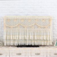 蕾丝液晶电视机罩防尘罩42寸50挂式65座式曲面55开机不取32寸60寸|苏曼黄色-取下款 47寸