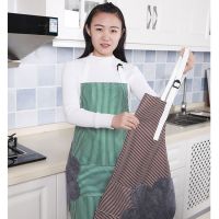 厨房围裙擦手防水防油家用无袖时尚成人女罩衣男士围腰工作服罩衣