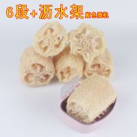 天然丝瓜络洗碗丝瓜瓤搓澡巾中药材下奶丝瓜藤百洁布厨房刷碗海绵|10CM[6段]+沥水架