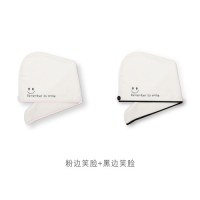 干发帽女吸水速干帽包头巾洗头发的毛巾浴帽可爱干发巾|粉+黑[笑脸]