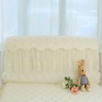 蕾丝床头罩欧式全包防尘罩皮床不规则软包韩版加棉加厚床罩床头套|田园爱情米白 床头宽200cm