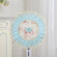 美的电风扇罩子防尘罩落地式全包艾美特台扇格力16寸布艺圆形扇套|金粉世家绿色常规（不包电机）