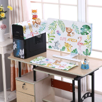 电脑罩防尘罩台式电脑蒙布液晶显示器键盘主机保护套屏幕盖布防尘|动物三件套 24英寸