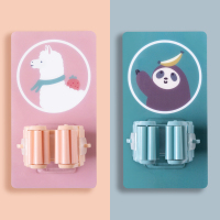 卫生间脸盆挂钩免打孔可爱浴室脸盆架壁挂式盆架神器挂浴盆收纳架|挂拖把羊小驼1个+树小懒1个袋装