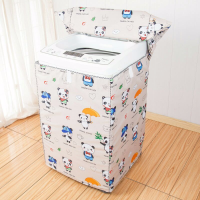 洗衣机罩防水防晒适用海尔小天鹅全自动上开盖波轮单桶防尘套子|波轮款熊猫乐园 M码:5-6.5公斤