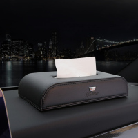 适用于凯迪拉克atsl xt4 xts ct6 xt5车载纸巾盒纸巾套车用抽纸盒|黑色(小标款)