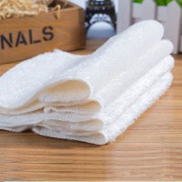 加厚吸水洗碗布竹纤维不沾油厨房专用抹布刷锅洗碗巾不掉毛百洁布|白色 23*18(10条装)竹纤维