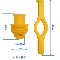 3只装食品封口夹 奶粉零食出料嘴密封夹口袋夹子防漏防潮保鲜封口|小号3个(颜色随机)