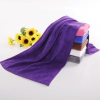 家政保洁抹布厨房毛巾清洁加厚洗车擦地板桌子擦玻璃强吸水不掉毛|紫色30*70cm加厚[10条装]