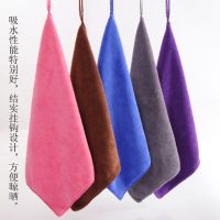 家政保洁抹布厨房毛巾清洁加厚洗车擦地板桌子擦玻璃强吸水不掉毛|咖色30*30cm加厚[10条装]