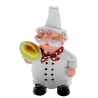 卡通小熊插头挂钩家用 电源插头收纳挂钩项链收纳钩浴室厨房挂钩|厨师面包款(3个)