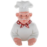 卡通小熊插头挂钩家用 电源插头收纳挂钩项链收纳钩浴室厨房挂钩|厨师手托款(3个)