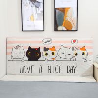 北欧床头套套靠背套卧室床头罩全包弹力防尘保护床头罩套|可爱猫咪 长度150cm