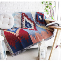 北欧几何图案网红加厚沙发毯子沙发巾全盖沙发套防尘罩民宿装饰毯|深色几何 180*260cm